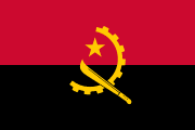The flag for Angola