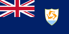The flag for Anguilla
