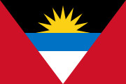 The flag for Antigua and Barbuda