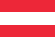The flag for Austria