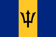 The flag for Barbados