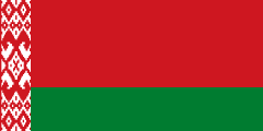 The flag for Belarus
