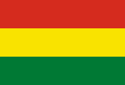 The flag for Bolivia
