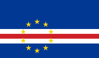 The flag for Cabo Verde