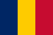 The flag for Chad