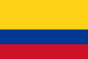 The flag for Colombia