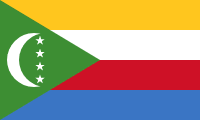 The flag for Comoros