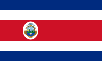 The flag for Costa Rica