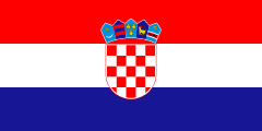 The flag for Croatia