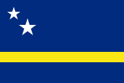 The flag for Curacao