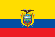 The flag for Ecuador