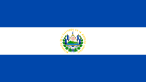 The flag for El Salvador