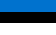 The flag for Estonia