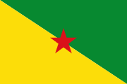 The flag for French Guiana