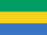 The flag for Gabon