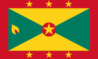 The flag for Grenada