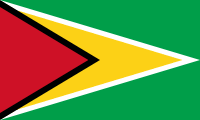 The flag for Guyana