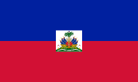 The flag for Haiti