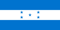 The flag for Honduras