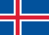 The flag for Iceland