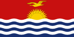 The flag for Kiribati