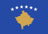 The flag for Kosovo