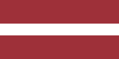 The flag for Latvia