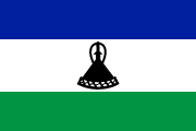 The flag for Lesotho