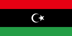 The flag for Libya