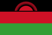 The flag for Malawi