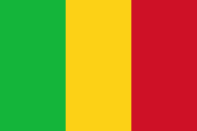 The flag for Mali