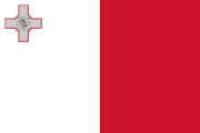 The flag for Malta