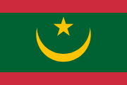 The flag for Mauritania