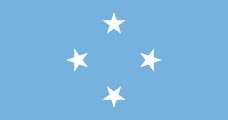 The flag for Micronesia