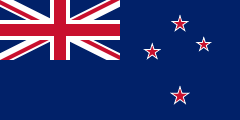 The flag for New Zealand