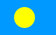 The flag for Palau