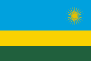 The flag for Rwanda