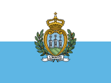 The flag for San Marino
