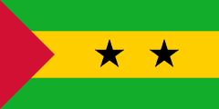 The flag for Sao Tome and Principe