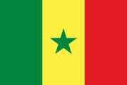 The flag for Senegal
