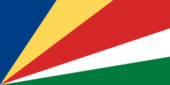 The flag for Seychelles