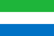 The flag for Sierra Leone