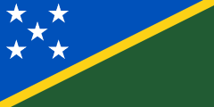 The flag for Solomon Islands