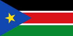 The flag for South Sudan