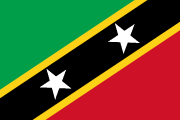 The flag for St. Kitts and Nevis