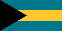 The flag for the Bahamas