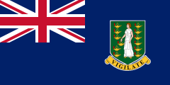 The flag for the British Virgin Islands