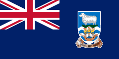 The flag for the Falkland Islands