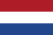 The flag for the Netherlands