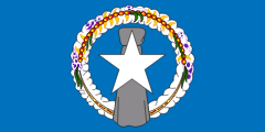 The flag for the Northern Mariana Islands